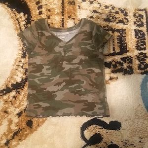 Camo crop top